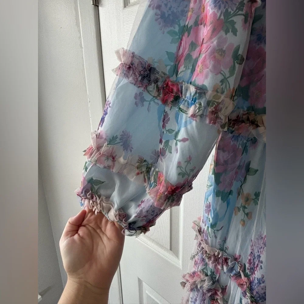 Ivy City Co. Catherine Dress Blue - Picture 7 of 7